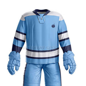 Diseño Más Popular, Personaliza Tu Propio Logotipo, Uniforme de Hockey sobre Hielo Transpirable 100% Poliéster, Talla Grande para Adultos - Product Image 5