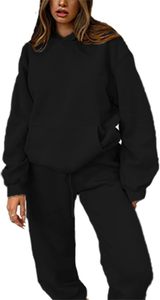 ชุดวอร์มมีฮู้ดแบบสวมใส่สบายสำหรับผู้หญิงไซส์ใหญ่ น้ำหนักเบา ระบายอากาศได้ดี แห้งเร็ว พร้อมบริการสกรีนโลโก้ตามสั่ง - Product Image 6