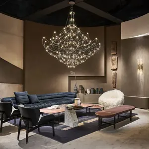 Lámpara de Techo MarinExquisite de Diseño Moderno, Inspirada en el Diseño de Autor, con Pantalla Ovalada de Vidrio, Luz Blanca Cálida, para Uso en Interiores, para Habitaciones, Villas y Hoteles - Product Image 2