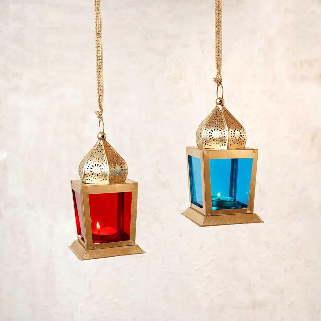 สีฟ้าและสีแดง