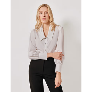 Camisa de algodón suave para mujer Tela ecológica Secado rápido Bangladesh Personalizable Alta calidad OEM ODM Moda diaria - Product Image 5