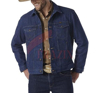 Dernière conception 100% polyester fait hommes Boxy Jeans veste imperméable en gros Boxy Jeans veste pour hommes - Product Image 1