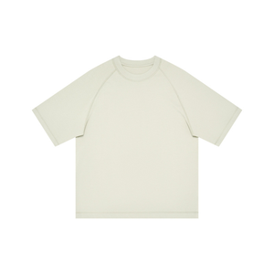 เสื้อยืดโอเวอร์ไซส์สีมิ้นท์ 300 กรัม สำหรับผู้ชายและผู้หญิง ผ้าฝ้ายและโพลีเอสเตอร์ 100% คุณภาพสูง แบบเรียบ ย้อมสีพื้น น่ารัก แขนกุด สั่งทำได้ ขั้นต่ำ 2 ตัว - Product Image 5