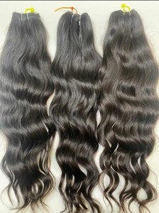 Extensiones de cabello sin procesar de templo virgen indio de la mejor calidad, cutículas naturales, ondas y rizos alineados, sensación de mano suave - Product Image 5