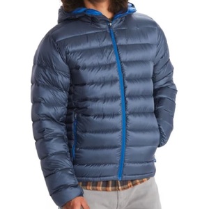 Veste matelassée d'hiver légère pour hommes, duvet bombardier à bulles de haute qualité avec logo personnalisé, décoration de poche en tissu chaud - Product Image 4