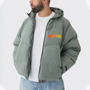 Doudounes avec logo personnalisé pour hommes, imperméable à la mode, manches longues, vente en gros, vêtements décontractés, veste d'hiver pour homme - Product Image 6