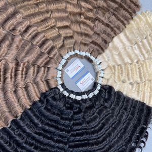 8-10 pulgadas 100% Extensiones de cabello humano virgen Remy camboyano vietnamita Venta flash Cabello a granel listo para enviar - Product Image 4