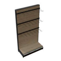 Étagère à vin en bois de luxe moderne avec éclairage LED, vitrine pour bouteilles d'alcool de supermarché, étagères de rangement