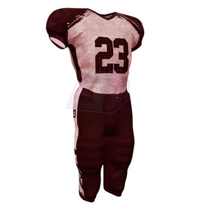 Conjunto de Uniforme de Fútbol Americano de Manga Corta con Tela de Poliéster y Spandex Transpirable, Ajuste Cómodo para Entrenamiento y Competiciones - Product Image 2