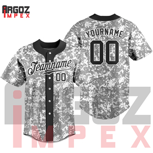 Jersey de béisbol y softball de fabricación profesional transpirable con gráficos sublimados vibrantes y nombre de equipo bordado - Product Image 2