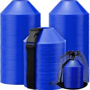 Cônes de marquage de vitesse pour l'entraînement au football, en PVC souple et HDPE, personnalisés, numérotés, écologiques - Product Image 2