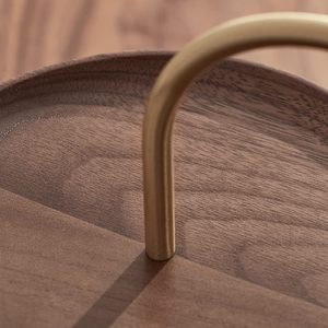 Best Quality Wooden 2 Tier Food Serving Tray Home Decoration Fruit Plate Cake Snacks Plate Wedding in Low Price - Product Image 3