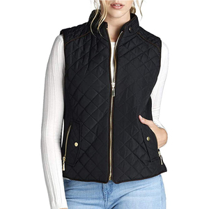 Chaleco deportivo de plumón, chaleco acolchado impermeable cálido para mujer, chaleco acolchado personalizado de diseñador con capucha de alta calidad para mujer, ropa de invierno - Product Image 4