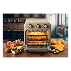 Horno freidora de aire vintage de 1400W, capacidad de 16 litros, color beige, modelo 00C463203AR0 - Product Image 4