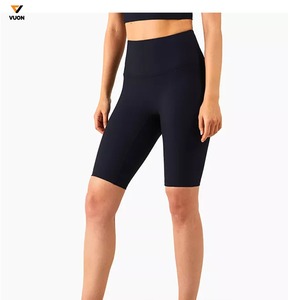 2025 grande taille femmes formel taille moyenne extensible Yoga Leggings taille élastique imperméable séchage rapide respirant Shorts de course - Product Image 5
