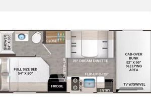 2025 2024 2026 T-h-o-r F-r-e-e-d-o-m- E-l-i-t-e 21H-E-C caravanes de voyage, camping-cars, motorhomes - Product Image 3