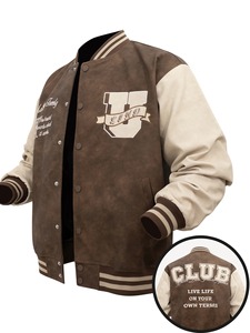 Personalizado 3D bordado Varsity Jacket Fabricante de mangas completas Letterman chaqueta de invierno al por mayor Varsity Jacket para hombres - Product Image 6