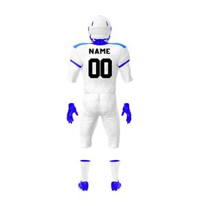 Camiseta de fútbol americano de secado rápido personalizable de 14 paneles, transpirable, diseño OEM, impresión sublimada frontal, fútbol americano de Pakistán - Product Image 4