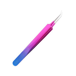 แหนบดัดขนตาปลายแหลมโค้ง สแตนเลส หลายสี ความแม่นยำสูง สำหรับต่อขนตา พร้อมบรรจุภัณฑ์แบบกำหนดเอง - Product Image 2