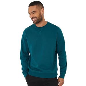 Sweat-shirt à col rond en molleton personnalisé de qualité supérieure pour homme Sherpa bleu 100% coton Taille unisexe Poignets côtelés Ourlet solide OEM Hiver - Product Image 1
