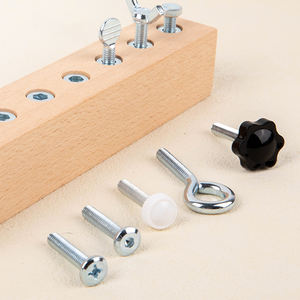 Apprentissage précoce enfants occupés vissage jouets enfant en bas âge <span class=keywords><strong>Montessori</strong></span> vie quotidienne aides pédagogiques établi outil en <span class=keywords><strong>bois</strong></span> jouets - Product Image 5