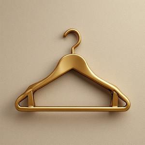 Cintre en laiton massif, durable pour une utilisation répétée dans les balcons, les cuisines, les magasins de vêtements, avec un design à un seul niveau - Product Image 1