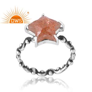 แหวนพลอยอัญมณีธรรมชาติทำจากเงินสเตอลิง925แบบสั่งทำ - Product Image 1