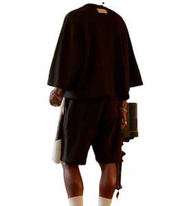 New Design Long Sleeve Blank Streetwear Cropped Tshirt Regular Fit Men's Clothing Cotton Custom Crop T Shirts - Product Image 6