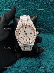 Reloj de Pulsera de Lujo para Hombre, Estilo Hip Hop, con Incrustaciones de Diamantes Moissanite de Color D VVS, de Alta Gama, Dos Tonos - Product Image 2