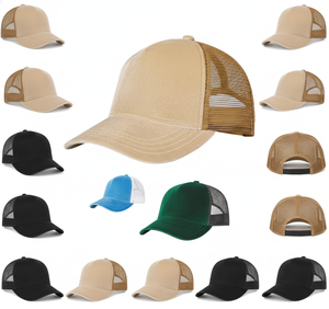 Wholesale Blank <b>Trucker</b> Caps - Soft Velvet Feel Front, Breathable Mesh Back - Unisex Adjustable Baseball <b>Hat</b> - Product Image 4