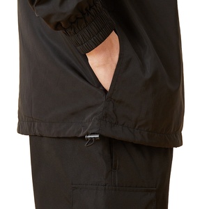 Chaqueta cortavientos de nailon con media cremallera para hombre al por mayor OEM para deportes de verano, entrenamiento atlético en el gimnasio teñido para ejercicio al aire libre - Product Image 6