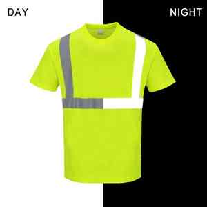 T-shirt réfléchissant personnalisé haute visibilité style 2026 – T-shirt de sécurité réfléchissant à manches courtes pour homme, idéal pour l'extérieur - Product Image 2