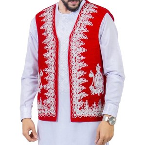 Haute qualité respirant court Style Vintage vêtements d'extérieur pour hommes Shalwar Kameez broderie gilets grande taille hommes gilets - Product Image 2