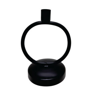 Porte-bougie décoratif de Noël en fer à 4 bras de couleur noire mate et bougeoir pour décorations pour la maison - Product Image 3