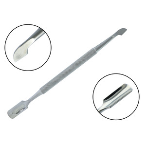 Empujador y Recortador de Cutículas de Doble Cara de Acero al Carbono de 14 cm UBI, Reutilizable, Duradero, para Uñas de Manos y Pies, Cuidado de Manicura y Pedicura - Product Image 1