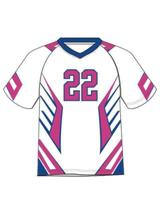 ชุดเสื้อโพลีเอสเตอร์/ ผ้าฝ้าย100% พิมพ์ลายด้วยความร้อนสำหรับทีมวอลเลย์บอลงานตามสั่ง - Product Image 4