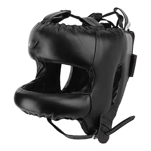 Boxing Equipment <b>Head</b> Guard Boxing Popular Adult Boxing Full Face Martial Arts Training <b>Head</b> Guard Leather Boxing <b>Head</b> Guard - Product Image 3