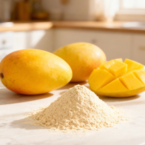 Poudre de mangue Carabao mûre séchée par pulvérisation |   Poudre d'extrait de mangue naturelle des Philippines |   Produit de qualité alimentaire OEM, marque privée, 10 kg - Product Image 5