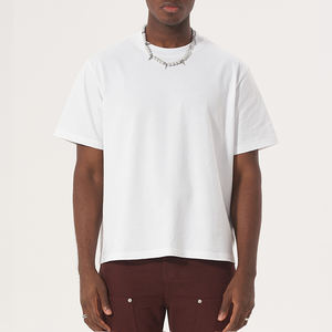 Men's <b>Black</b> Oversized T-<b>Shirt</b> 100% Cotton Custom Plus Size Breathable Blank Design 180 GSM Vintage Short Sleeve - Product Image 6