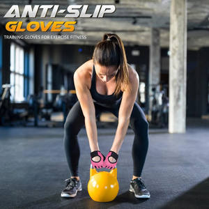 Guantes de Gimnasio Profesionales Unisex para Levantamiento de Pesas, Guantes de Entrenamiento de Cuero con Medio Dedo, con Agarre Extra y Protección para la Palma - Product Image 3