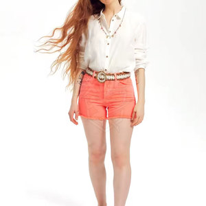 Shorts de Mezclilla para Mujer de Marca Privada, Fabricante de Alta Calidad, Cierre de Botones, Tallas Grandes - Product Image 4