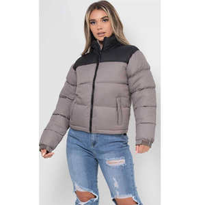 Chaqueta acolchada de mujer hecha a medida, ropa informal, chaqueta acolchada de mujer de Color sólido a prueba de viento a la moda - Product Image 1