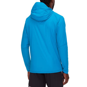 Veste coupe-vent imperméable personnalisée contre la pluie et la neige, veste de course à capuche personnalisable pour l'hiver, 100% polyamide (nylon), fermeture éclair - Product Image 5