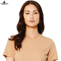 100% coton dames été à manches courtes T-Shirt haute qualité imprimé respirant décontracté hauts personnalisé Fine motif tricoté