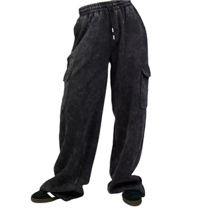 ชุดวอร์มผู้หญิงผ้าฝ้ายฝรั่งเศสเทอร์รี่ล้างกรดมีฮู้ดกางเกงวอร์มมีฮู้ดและ2026ชุดวิ่งแบบมีฮู้ด - Product Image 6