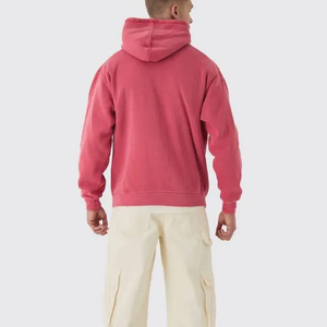 Sudadera con Capucha Personalizada para Hombre, Talla Grande, con Bordado y Cuentas, Invierno 2025, 100% Algodón, Forro Polar, Resistente al Viento - Product Image 2