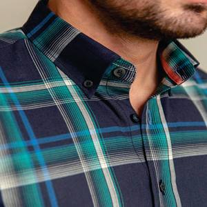 เสื้อเชิ้ตผู้ชายแขนยาวโอเวอร์ไซส์, เสื้อเชิ้ตผ้าฝ้ายหลายสีลำลองใหม่ - Product Image 3