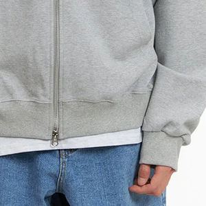 Sweat à capuche pour homme à manches longues, couleur unie, avec cordon de serrage à la capuche, design personnalisé avec logo, haute qualité pour les acheteurs en gros 2026 - Product Image 4