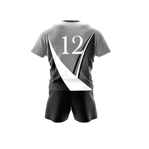 2025 vêtements de sport personnalisés de haute qualité respirant antibactérien séchage rapide uniformes de rugby Kits de rugby OEM pour hommes pour chemises Shorts - Product Image 3