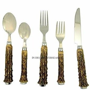 Poignées de créateur au look attrayant Unique plaqué or de haute qualité en métal de qualité supérieure de couteau et de cuillère folkloriques - Product Image 6